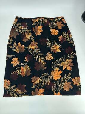 SAVION Vintage Skirt Size 22 Classic Autumn Leaves